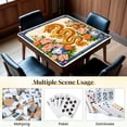 thumbnail image 6 of Mahjong Mat 31.5" x 31.5" Golden Chinese Dragon Pink Peonies Blue Vases Floral Non-Slip Noise Reduction Mahjong Tiles Table Cover for Dominoes Poker Card Board and Tile Games, 6 of 6