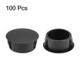 thumbnail image 2 of Uxcell Hole Plugs Plastic 19mm Snap in Locking Hole Tube Fasteners Cover Flush Type Panel Plugs Black 100Pcs, 2 of 3