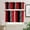 Red Black, variant on Aztec Kitchen Curtain Valance for Windows,Farmhouse Red Window Drape Treatment,Vintage Wood Grain Short Topper Small Tier Curtains, 54 * 18inch 1 Panel Valance
