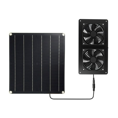 

Leke 20W Solar Powered 6W Mini Fan Pet Exhaust Fan Exhaust Fan