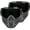 Black*2, variant on Detachable Full Face Goggle Mask, Full Face Tactical Mask Goggles Detachable, Anti-Ultraviolet Radiation, Anti-Fog Hd Lens, Large Viewing Hood Adjustable, Paint Ball Mask for Riding and Cutting