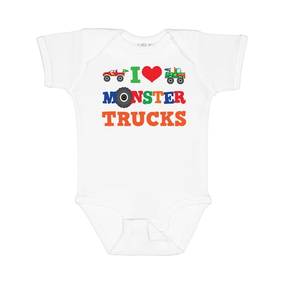 Inktastic I Love Trucks Boys or Girls Baby Bodysuit
