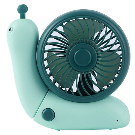 

NIUREDLTD Desk Fan Cute Snails Shaped Personal Fan USB Rechargeable Handheld Fan Foldable Fan Quiet Small Fan For Outdoor