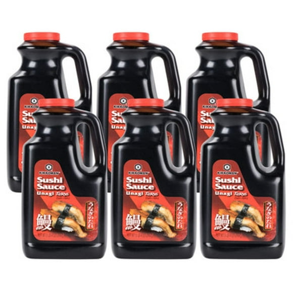 Kikkoman Sushi Sauce (Unagi Tare) 5 lb. Containers - 6/Case - Elevate Sushi and More with Authentic Flavor