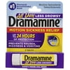 Pepcid Dramamine Less Drowsy Formula Motion Sickness Relief Tablets, 8 Count