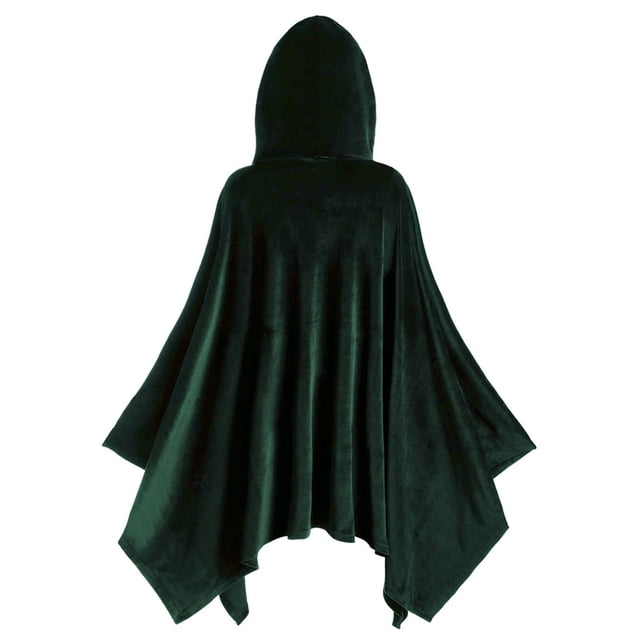 HNMKIU Cape Rouge à Capuche pour Femmes, Mode Hollween, Cape Vintage Assortie