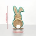thumbnail image 3 of YWIYIUD 1PC Easter Rabbit Table Decorations Wooden Rabbit Spring Tiered Tray Decorations Farmhouse Rustic Table Centerpiece for Easter Home Spring Garden Party Tabletop Decor 6inch, 3 of 9