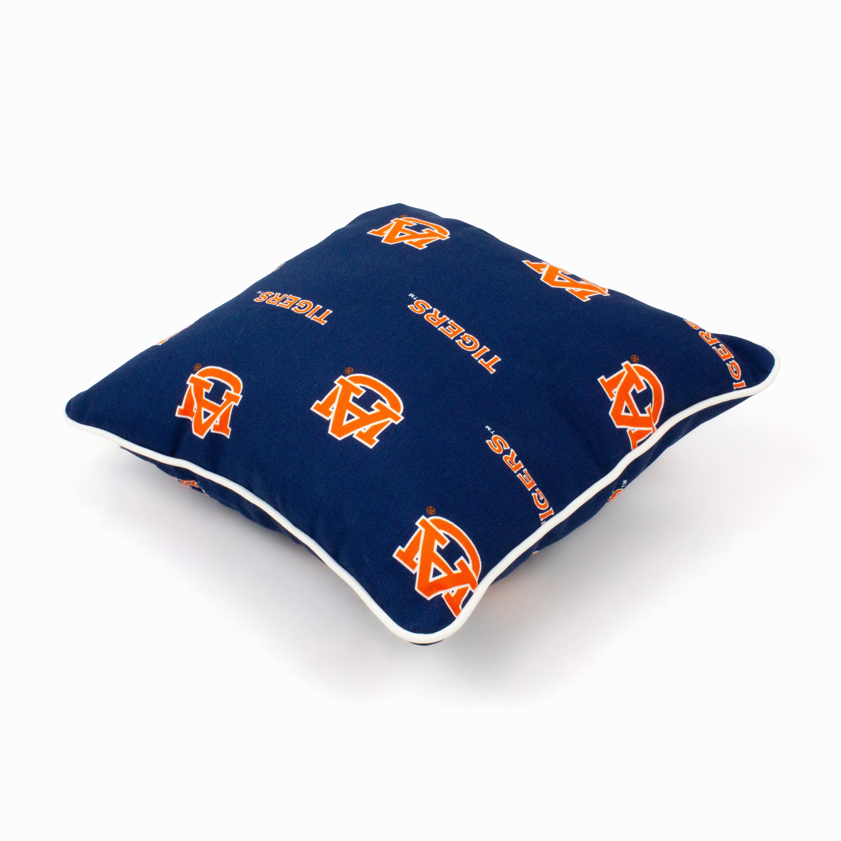 Auburn Tigers College Covers Indoor or Outdoor Decorative Pillow Pair, 16 in x 16 in