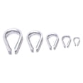 thumbnail image 3 of 304 Stainless Steel Sleeve Ring Chicken Heart Ring Steel Wire Rope Rigging, 3 of 7