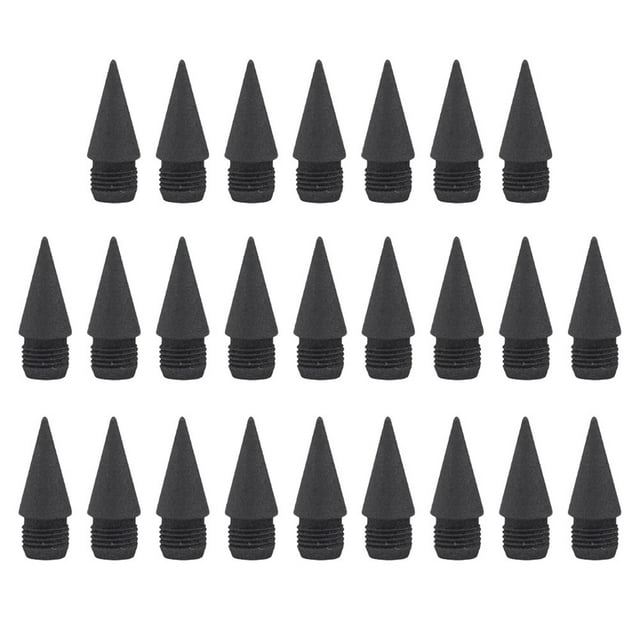 Shisuyan Inkless Everlasting Pencil with Replaceable Nibs for Smooth Writing Experience Black Graphite 25 Pieces
