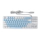 thumbnail image 1 of Teclado mecánico para juegos, interruptor azul de 87 teclas, retroiluminación RGB, Teclado mecánico con cable USB para PC, portátil, computadora de escritorio, azul y blanco, 1 of 5
