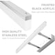 thumbnail image 2 of Lámpara de baño cromada de 40 cm, diseño moderno, luz blanca neutra regulable con módulo LED integrado para varias configuraciones (1 artículo), 2 of 5