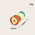 thumbnail image 3 of Rainbow Collapsible Cat Tunnel Toy with Three Way Interactive Play Tube and Hanging Bell, Durable Indoor Hiding Spot for Felines, Foldable Tunnel for Exercise, 3 of 3