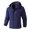 Blue, variant on QHFBli Men's Field Jacket Men's Casual Lightweight Hooded Hardshell Jacket for Outdoor Mountaineering and Spring Fall Wear