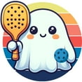 thumbnail image 2 of CafePress - Pickleball Halloween Ghost - Cute School Travel Backpack, 2 of 9