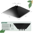 thumbnail image 4 of Metal Squirrel Baffle for 4x4 Post, 17 Inch Squirrel Guard for for Bird Feeder Poles, Wooden Pole Mount Squirrel Proof to Keep Squirrels and Raccoons Out of Bird feeders, Black$$Garden & Patio, 4 of 7