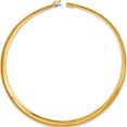 thumbnail image 2 of 14K Yellow Gold 8mm Domed Omega Necklace (16 X 8) Made In Italy od8-16, 2 of 5