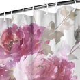 thumbnail image 3 of Ensemble de Rideau de Douche avec Doublure à Boutons-Pression, Fleurs Rouges Automne Vintage (3) Rideaux de Douche Doublure de Douche Imperméable, Simple Doublure de Rideaux en Polyester, 72x72 Pouces, 3 of 4