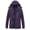 Purple, variant on Diamond Candy Waterproof Rain Jacket Women Lightweight Outdoor Raincoat Hooded for Hiking