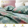 thumbnail image 3 of Mayberry Home 400 Thread Count Sateen Sheet Set 100% Organic Cotton-GOTS Certified Oeko TEX Certified - Fitted Sheet, Flat Sheet, 2 Pillowcases-Best Organic Sheet Set (Mayberry Burst, Queen), 3 of 5