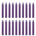 thumbnail image 3 of Mega Candles 20 pcs Unscented Metallic Dark Purple Mini Taper Candle, 4 Inch Tall x 1/2 Inch Diameter, Great for Casting Chimes, Rituals, Spells, Vigil, Witchcraft, Wiccan Supplies, Wax Play & More, 3 of 3