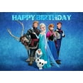 thumbnail image 3 of Telón de fondo de Frozen 2 para fiesta de cumpleaños de niños, telón de fondo con soporte de fotomatón, cortina de fondo para decoración de pared, 3 of 4