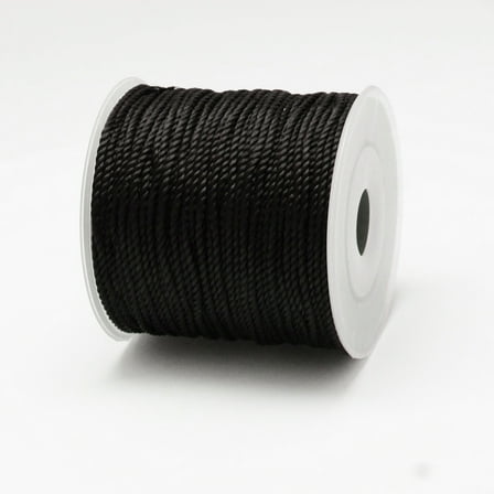 Nylon Threads Black 2mm about 43.74 yards(40m)/roll