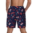 thumbnail image 2 of Lsque Mens Swim Trunks Winter Outdoors Sports Pattern - Bathing Suit Compression Liner - Beach Swim Shorts Swimwear - (S-3XL) - Stretch Quick Dry -Small, 2 of 9