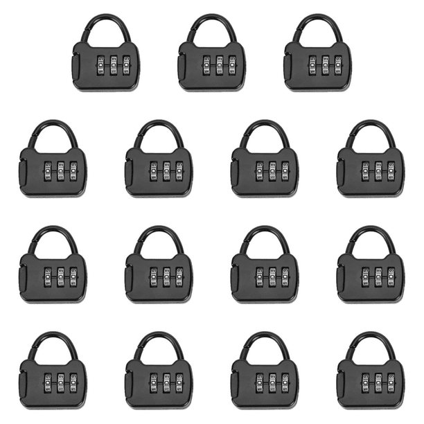 Cerradura Contraseña Combinación 3 Dígitos Zinc Mini Estuche Transporte ()