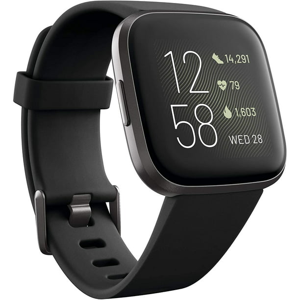 Jurassic Park idee Verplaatsing Fitbit Versa 2 Health and Fitness Smartwatch with Heart Rate, Music, Alexa  Built-In, Sleep and Swim Tracking, Black/Carbon, One Size (S and L Bands  Included) - Walmart.com