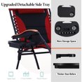 thumbnail image 6 of Sophia&William Outdoor Oversized Padded Zero Gravity Chairs Set of 2 - Red, 6 of 7