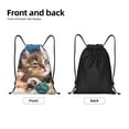 thumbnail image 5 of Kdxio Playful Cat Print Drawstring Backpack Bag,Waterproof Draw String Back Sack, Gym Drawstring Bags Swim Bag For Unisex, 5 of 9