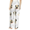 thumbnail image 3 of Pajama Pants Women, Funny French Bulldog Bones Sweatpants Soft Sleep Lounge Pants, Casual PJ Bottoms Pants with Pockets, 3 of 5