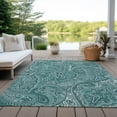 thumbnail image 5 of Addison Rugs Chantille Indoor/Outdoor Traditional Paisley Teal Washable Rectangle Rug, 10' x 14', 5 of 5