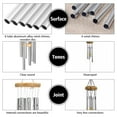 thumbnail image 5 of BSHAPPLUS® 25" Wind Chimes for Outside,Memorial Wind Chimes with 6 Silver Aluminum Tubes and S Hook,Clearance Wind Chimes for Home Garden Hanging Decor,Window Wind Bells, 5 of 11