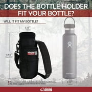 Wild Wolf Outfitters - #1 Best Water Bottle Holder for 25 oz Bottles - Carry, Protect and Insulate Your Flask with This Military Grade Sleeve w/ 2 Pockets and an Adjustable Padded Shoulder Strap.