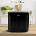 thumbnail image 2 of 1.05 Gallon Hanging Trash Can with Lid  Kitchen Wall Mounted Countertop Compost Bin  White, 2 of 10