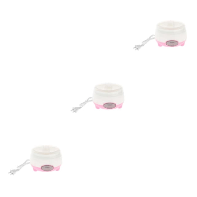 Guardoinrt Convenient Automatic Yogurt Maker Machine DIY Homemade Yogurt Tool Time-Saving Pink 12x16cm 3Set