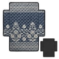 thumbnail image 6 of FOR U DESIGNS Blue Vintage Flower Print Recliner Chair Covers Waterproof Non-Slip Reclining Chair Cover, Breathable Recliner Sofa Slipcover Machine Washable Furniture Protector for Pets, 6 of 6