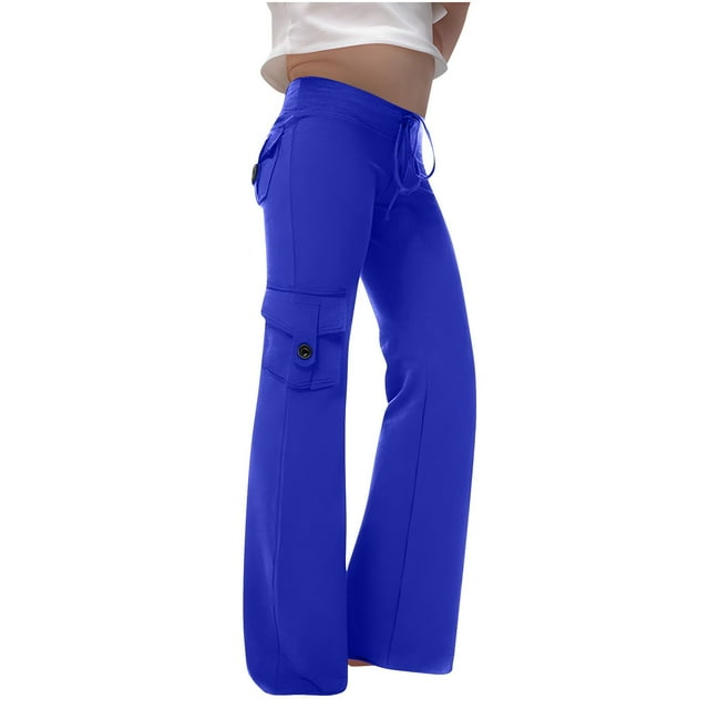 GreatBaby Girls Solid Color Cargo Jogger Pants Multi-Pocket Trousers with Drawstring Kids Casual Fall Spring Everyday Bottoms