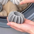 thumbnail image 4 of Bola de silicona para secadora que reduce las arrugas de la ropa y ahorra tiempo de secado. Mini lavandería. Gris S, 4 of 8