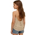 thumbnail image 4 of EnJoCho Girls Backless Tank Top Spaghetti Strap Camisole Summer Sleeveless Tie Back Cami Shirt Kids 5-14 Years Casual Tee Beachwear, 4 of 5