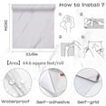thumbnail image 3 of Papel de Contacto de Mármol Brillante, Papel Tapiz Blanco Autoadhesivo, Papel Tapiz de Mármol, Papel Tapiz Extraíble de 23.6" X 393" Para Gabinetes, Papel Tapiz Impermeable Para Baño(A), 3 of 8