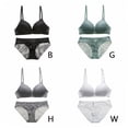 thumbnail image 7 of Taykoo Underwear Set Sexy Thin Lace No Steel Ring Cotton Cup Bow Gathered Bra, 7 of 7