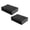 Black*2 Pcs, variant on Carborundum Sponge, Heavy Duty Emery Sponges, Durable Stone Pot Clean Brush, Rust Eraser Grit Scouring Pads, Pot Cleaning Pads with Carborundum, Woks and Ceramic Stovetops, 3.94x2.95"