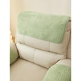 thumbnail image 6 of XUELC 3 Pieces  Fleece Sofa Armrest Cover for Recliner Chair with Storage Pockets Non Slip Headrest Cover Fuzzy  Furniture Protector Green, 6 of 14