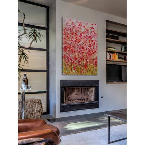 "Sea of Flowers" Painting Print on Wrapped Canvas