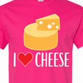 thumbnail image 4 of Inktastic I Love Cheese Funny Cheese Lover T-Shirt, 4 of 5