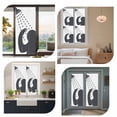 thumbnail image 7 of Sloths Showering Window Privacy Film, Modern Abstract Art Funny Animals Static Cling UV Sun Blocking Heat Control Window Tint Day and Night, Non-Adhesive One Way Windows Privacy Cover 17.7''x78.7'', 7 of 7