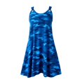 thumbnail image 5 of NinXxx Women‘s Square Neck Sleeveless Camo Dress Loose Casual Tunic Sundress Blue XL, 5 of 5